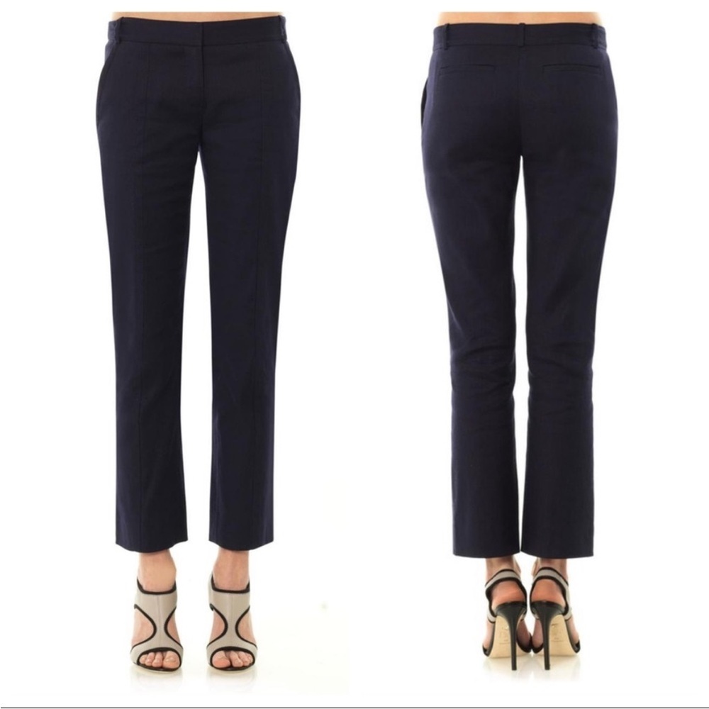 Diane Von Furstenberg Carissa Cotton Linen‎ Blend Straight Leg Pants